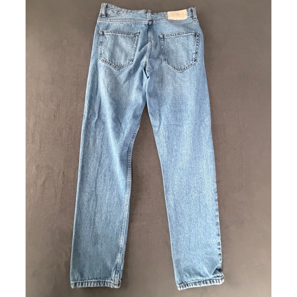 Zara Light Blue Straight Leg Jeans - Picture 3 of 7